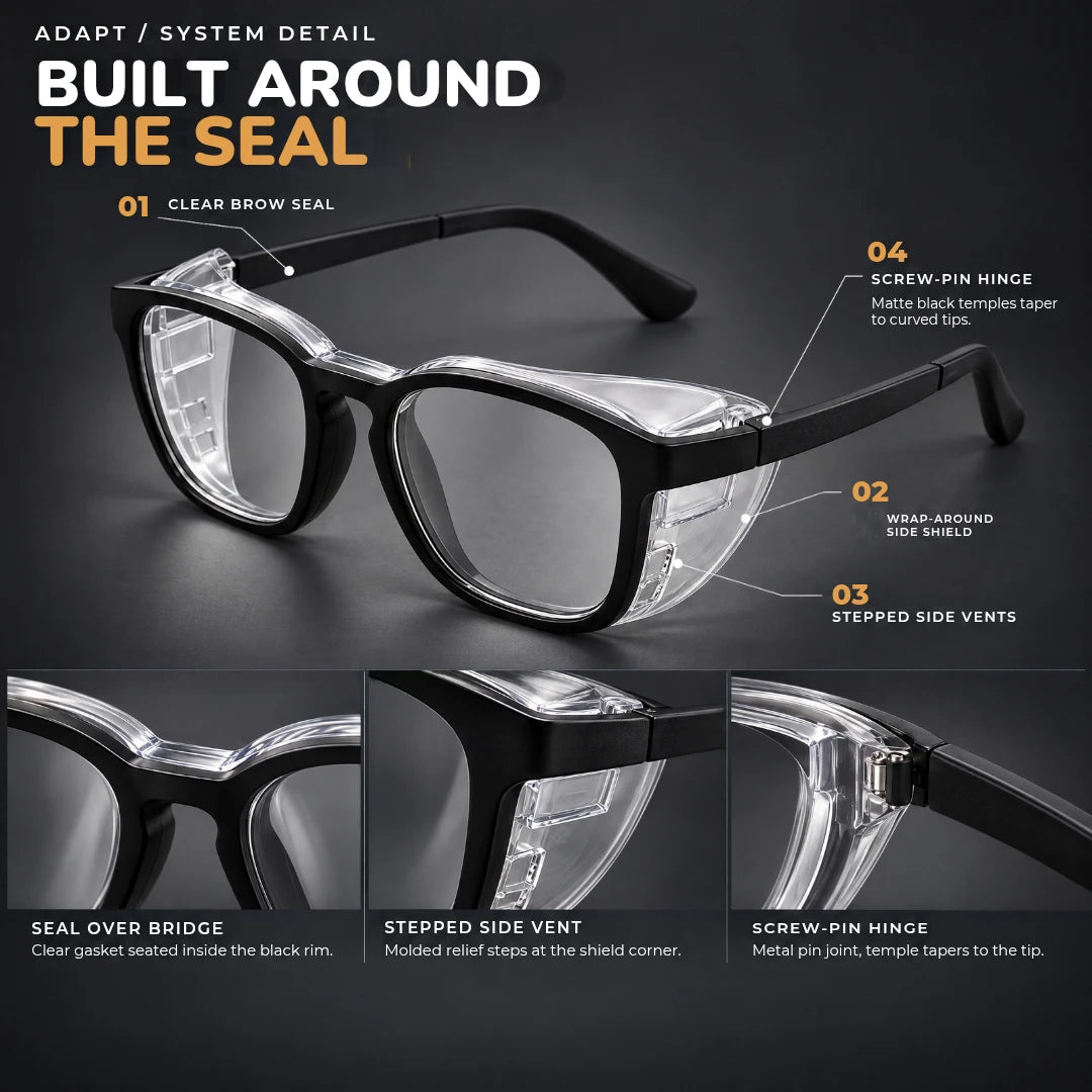 Moisture chamber glasses